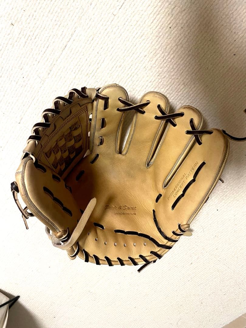 ZETT プロステイタス 軟式グローブ ベージュ