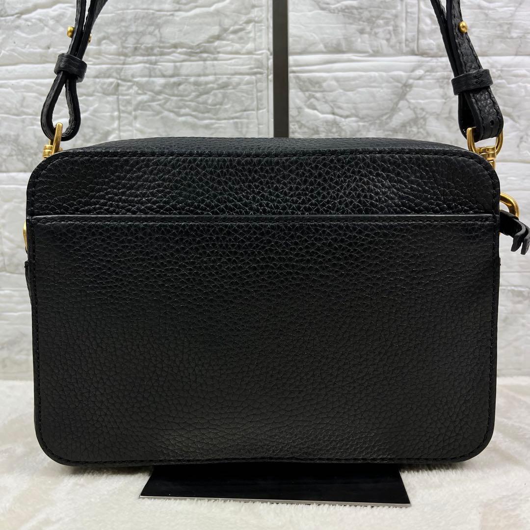 【極美品】 トリーバーチ ショルダーバッグ マックグロー 黒 レザー ゴールド