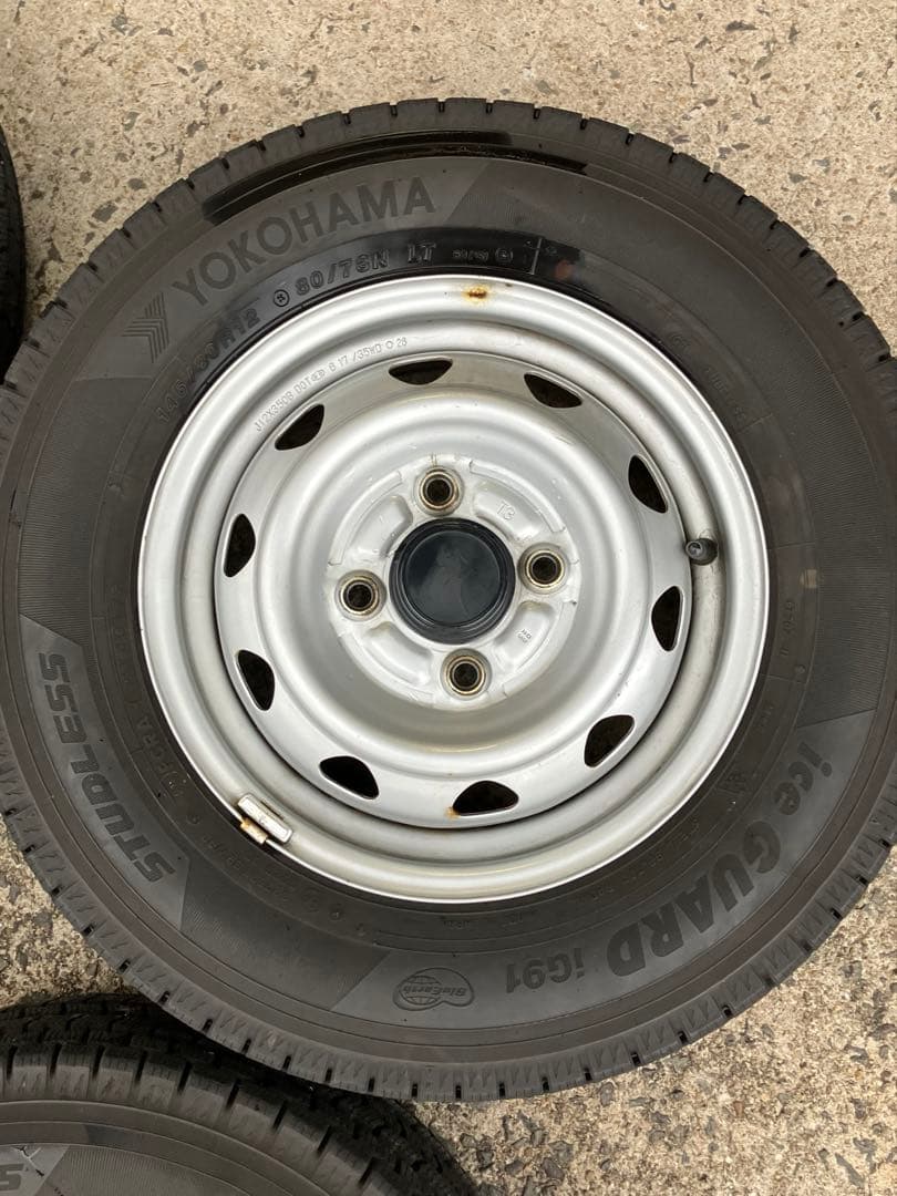 2本①　145/80R12 スタッドレスホイールセット