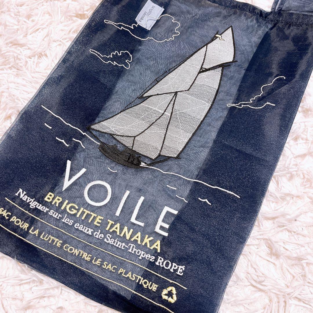 ブリジットタナカ ROPE 別注 エコバッグ ポシェット セット ネイビー 刺繍