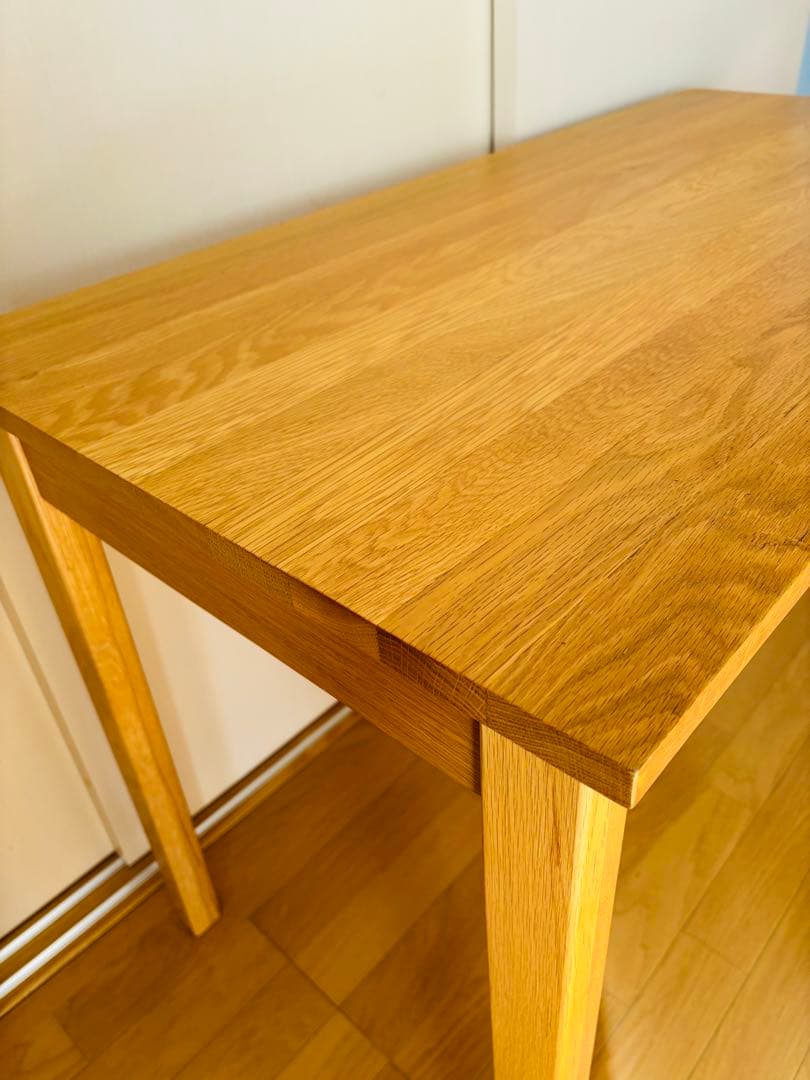 無印良品 オーク材 学習机 勉強机 デスク 廃盤 天然木