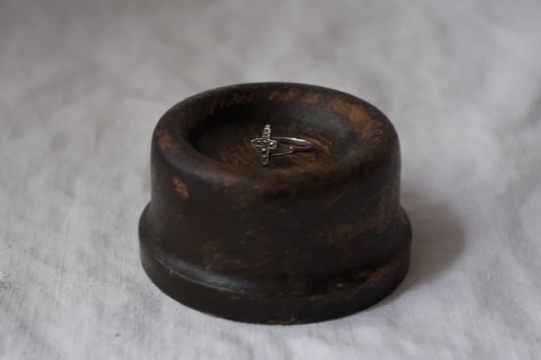 イギリスアンティーク｜オーク材のディスプレイ台