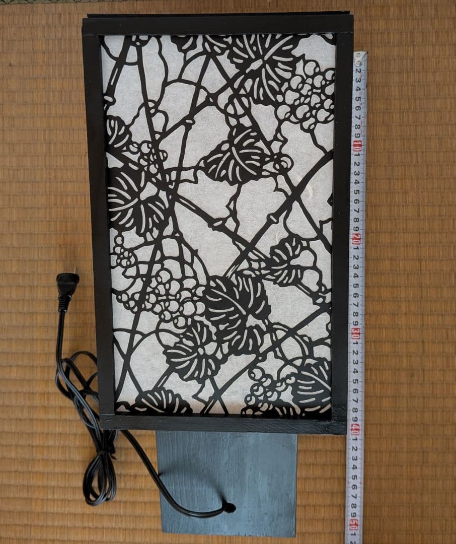 花柄透かしデザイン　間接照明 テーブルランプ