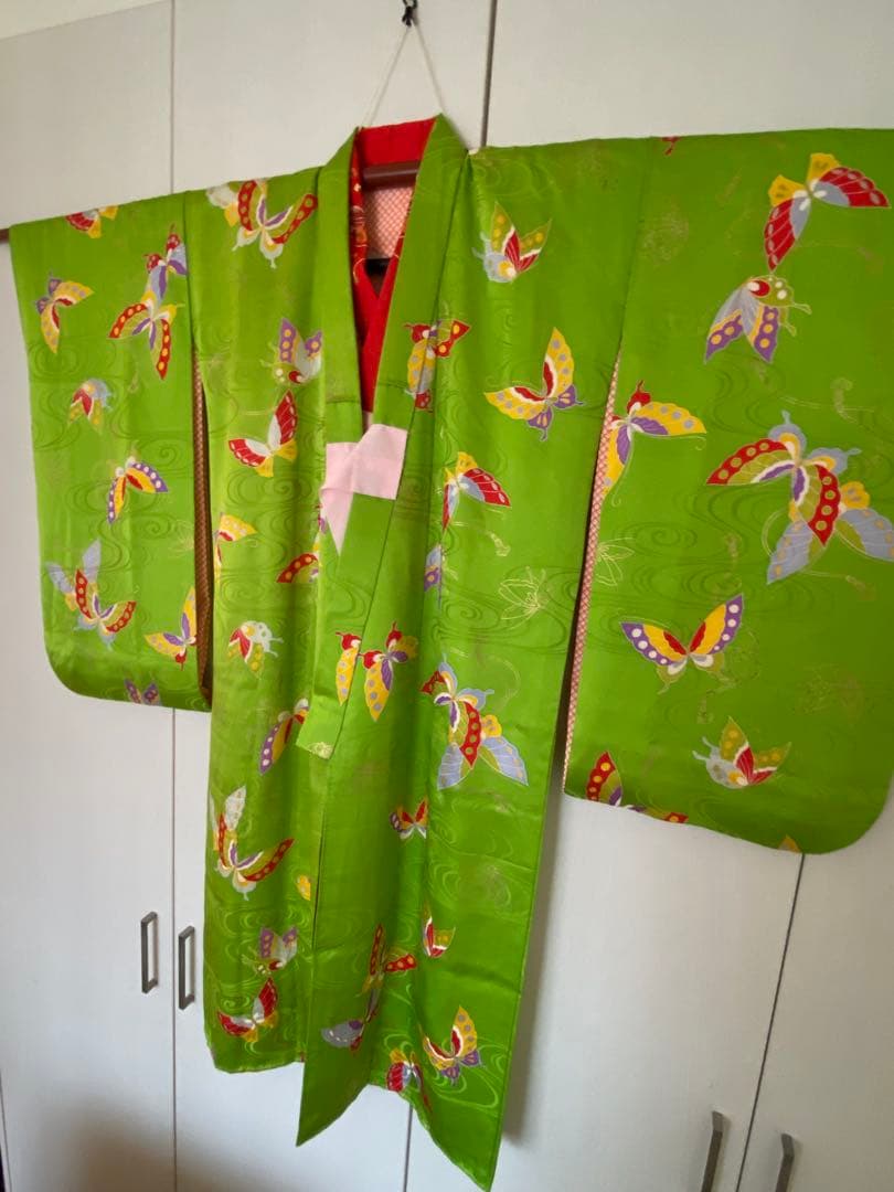 7歳七五三　正絹お着物　お正月　ひな祭り