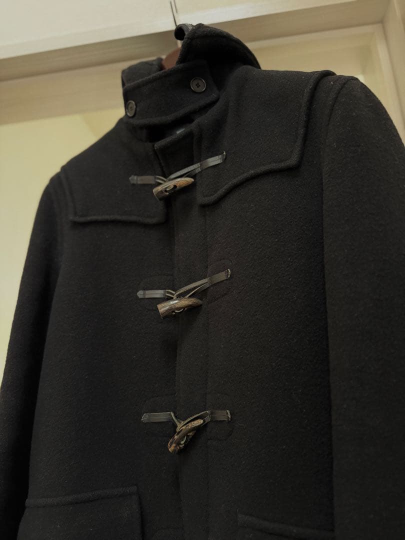 グローバーオール　ブラックダッフルコート　サイズS