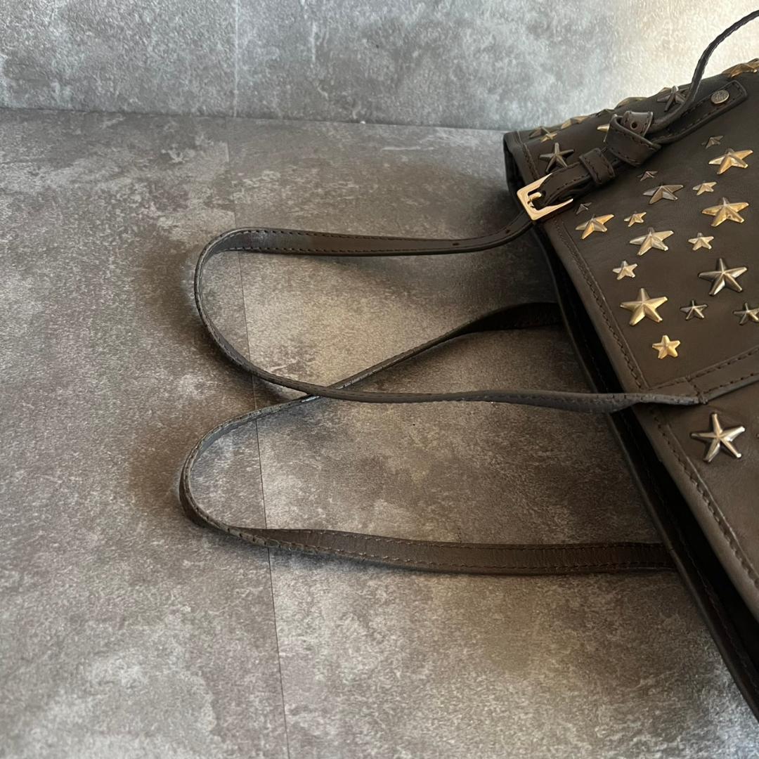 ⭐️JIMMY CHOO⭐️ジミーチュウ サシャ トートバッグ スタースタッズ