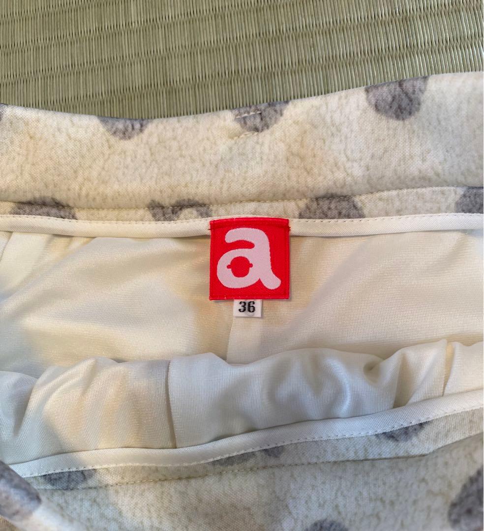 ドット柄サイドストライプハーフパンツ36