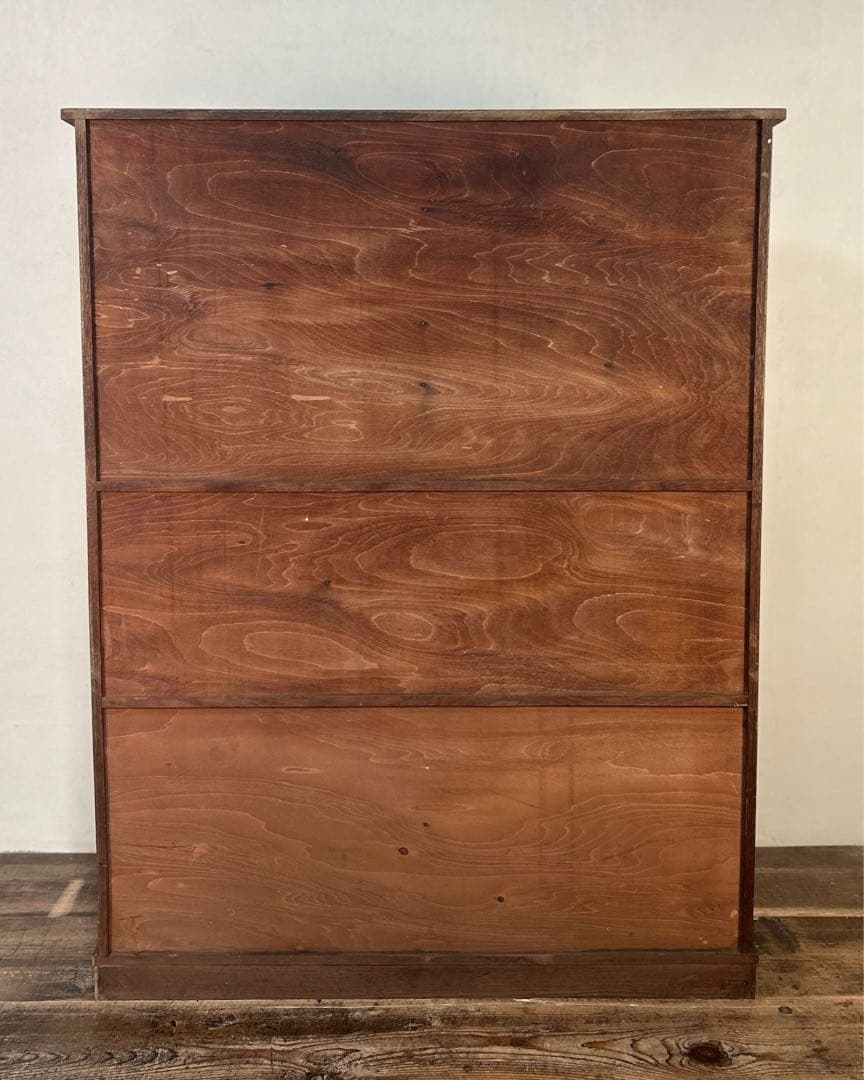 昭和初期 古家具 木製収納棚 食器棚 修理前 現状渡し リメイクベース