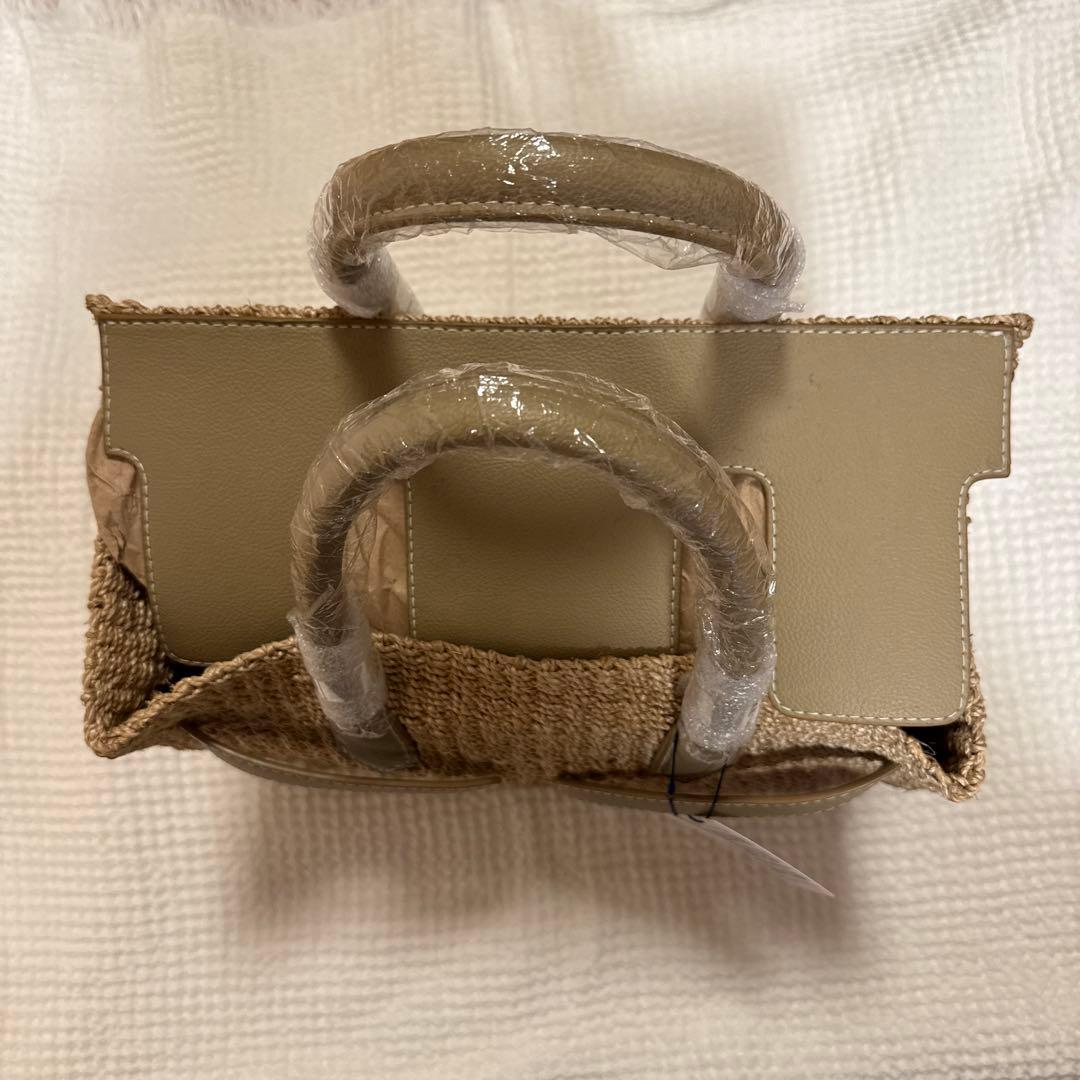 最終値下げ！SEA カゴバック　グレージュ　サイズF