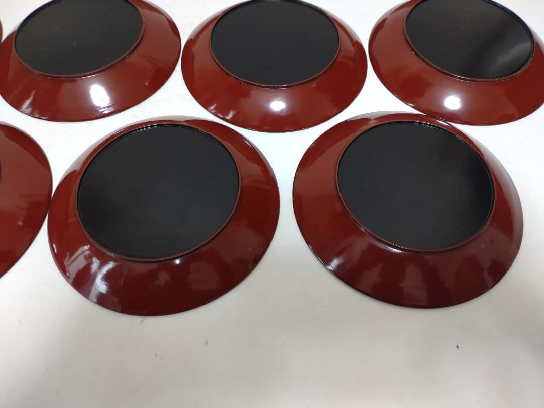 李朝 漆器 皿 螺鈿 11枚 美術 骨董 茶道具