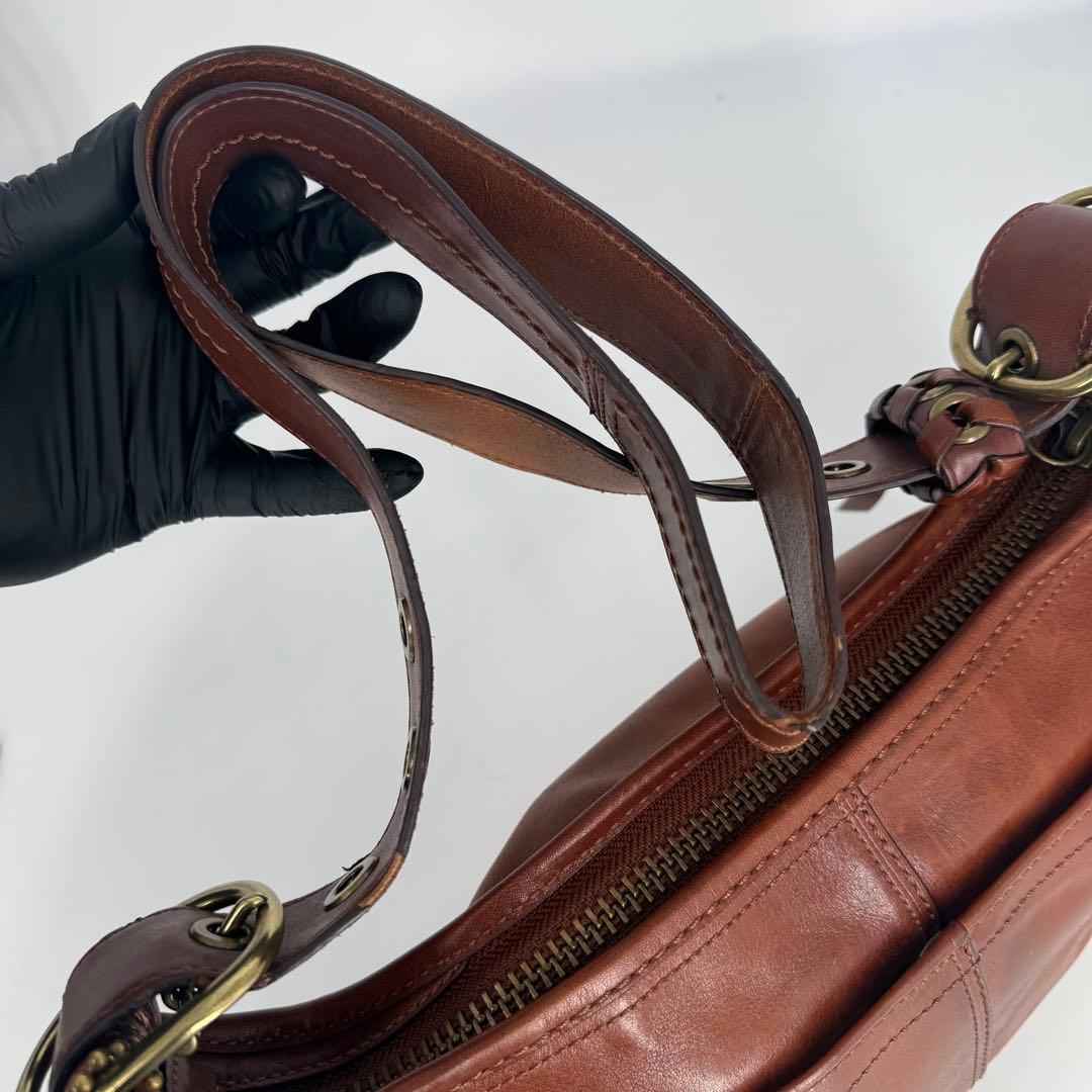 COACH オールドコーチ ワンショルダー ショルダーバッグ レザー ブラウン
