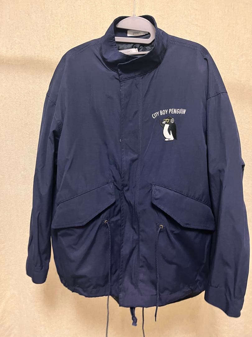 グラニフ シティボーイペンギン ミュージック ショートモッズコート