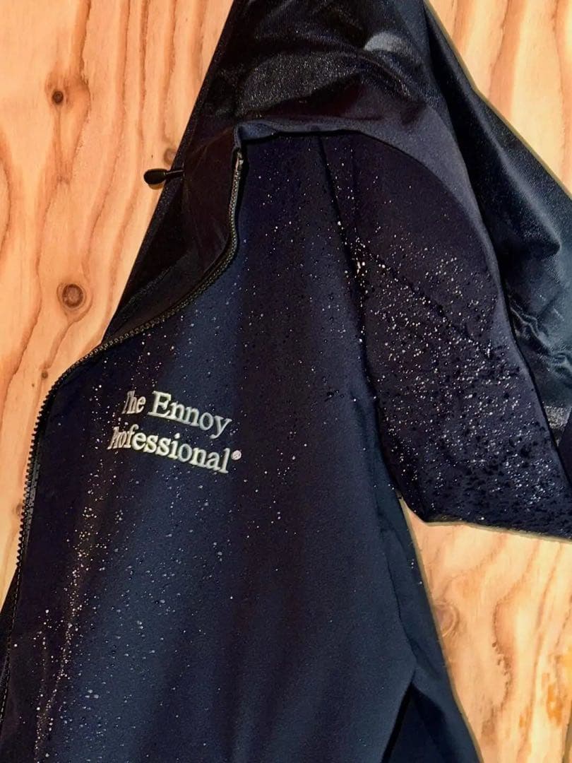 エンノイ・3LAYER SHELL HOODIE（黒Mサイズ）