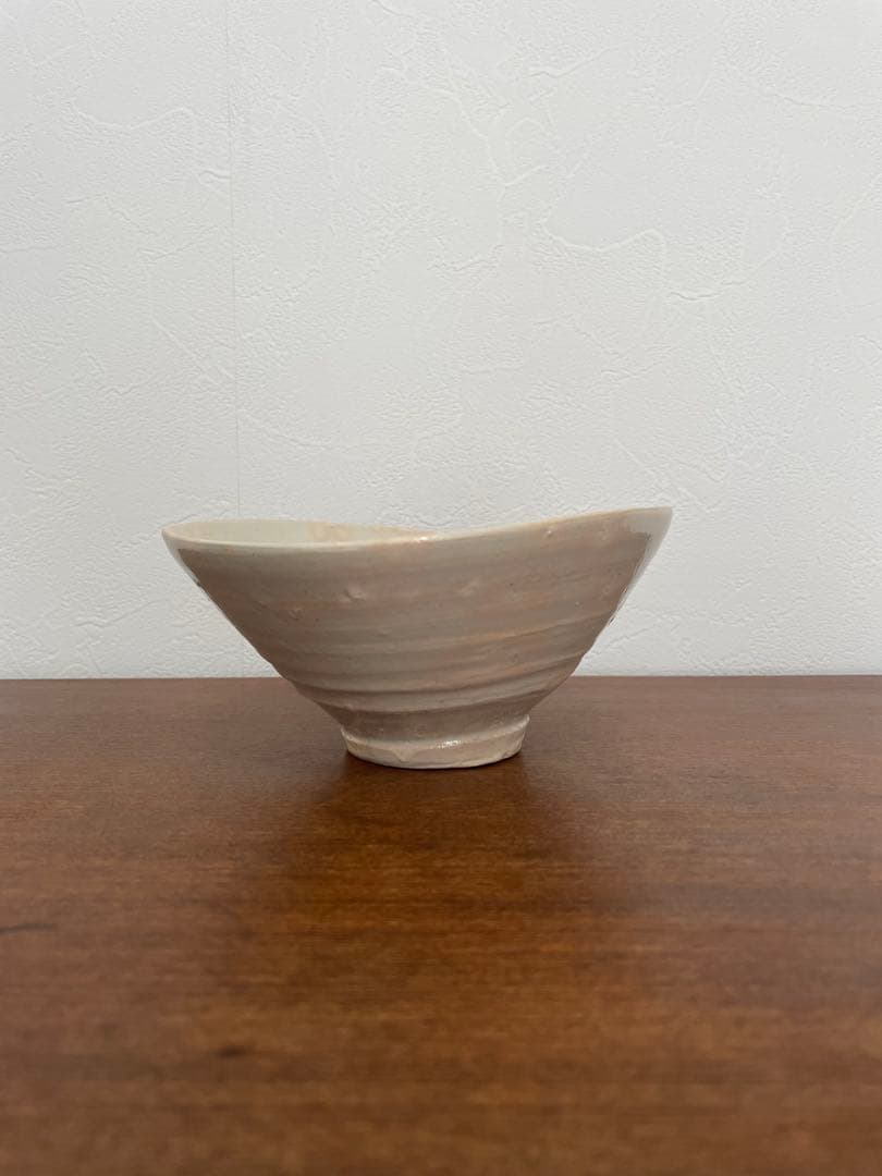 辻村史朗　作　白磁茶碗
