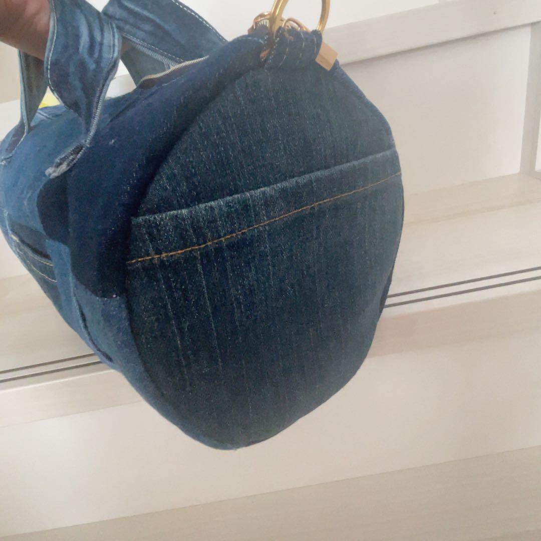 ドラム型トートバッグ デニムリメイク⑦