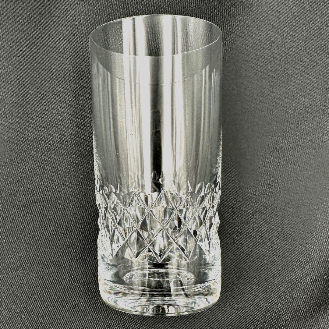 オールドサンルイ グラス ペア ダイヤカット タンブラー フランスアンティーク