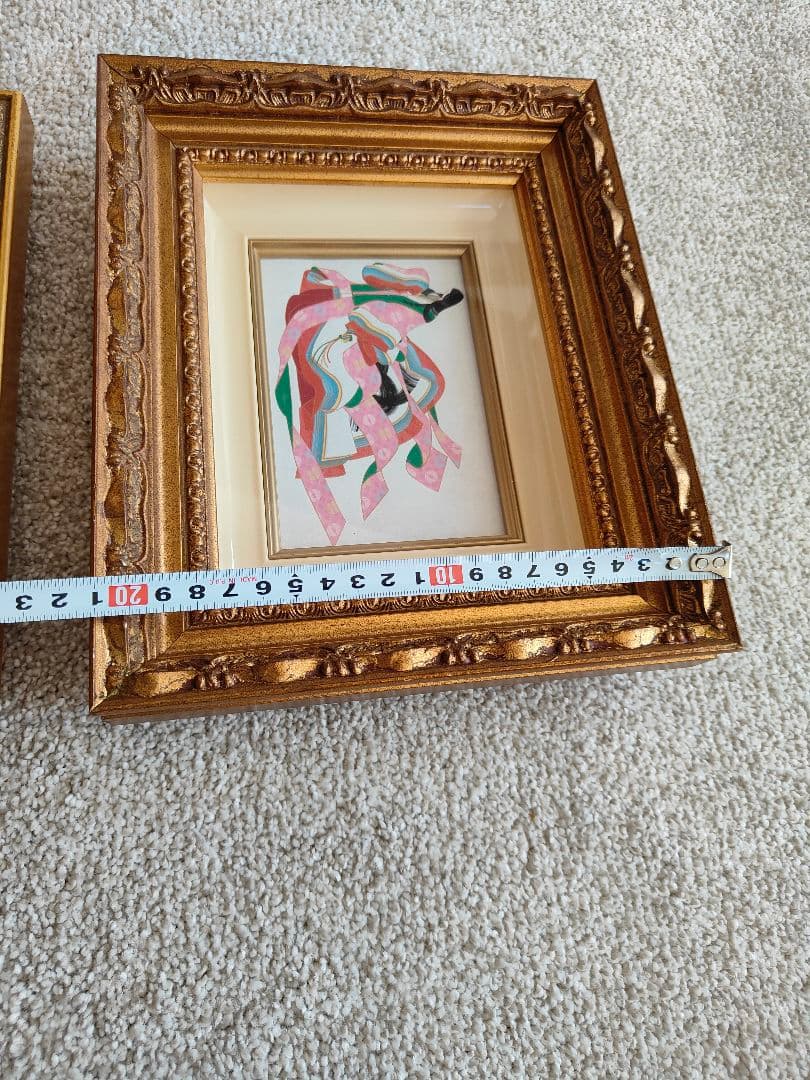 【貴重】アンティークゴールド装飾フォトフレーム額縁