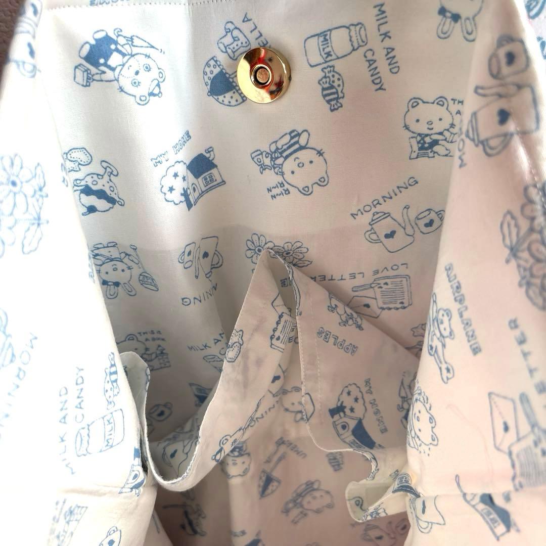 レトロパッチワークトートバッグ4点 ショルダー紐、ポーチ、ペットボトルカバー付き