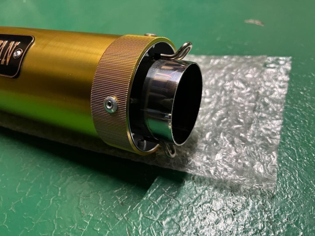 サイレンサー 50.8π 金 メッキ 先黒 ロゴ有BJ/汎用 BEET キジマ