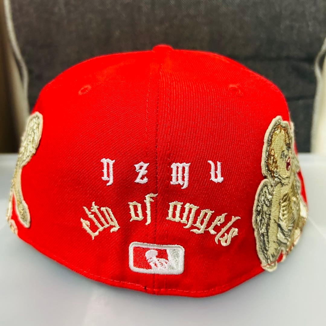 プ*オ様 新品未使用 ニューエラ ドジャース 赤キャップ 59FIFTY 58.