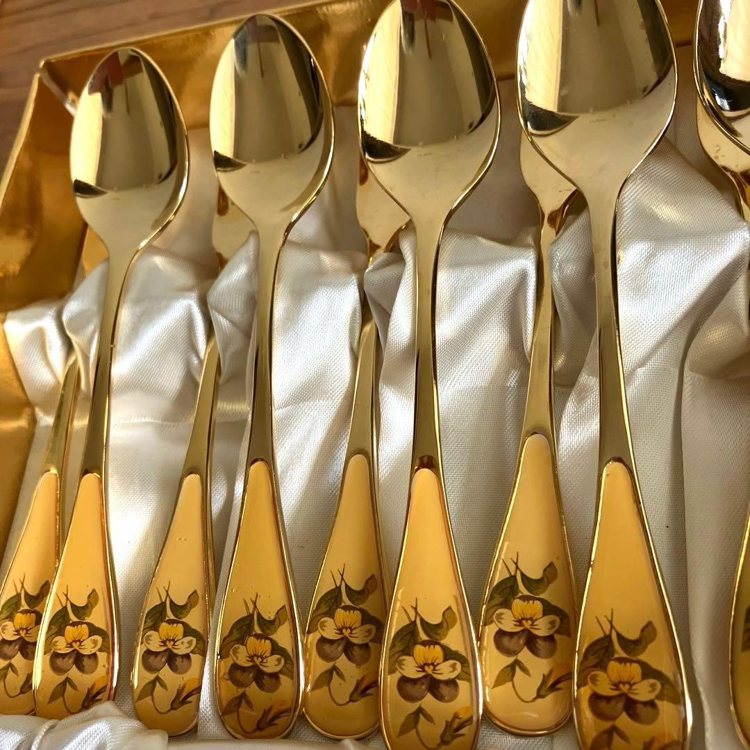 ゴールドコレクション スプーン・フォーク・ミニポット