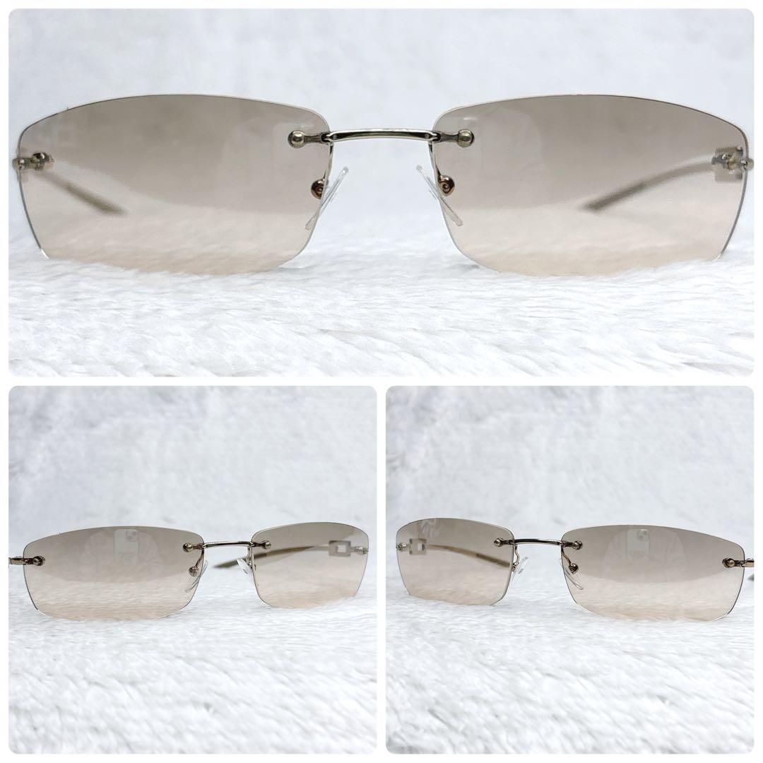 GUCCI linestone rimless サングラス　y2k 00s
