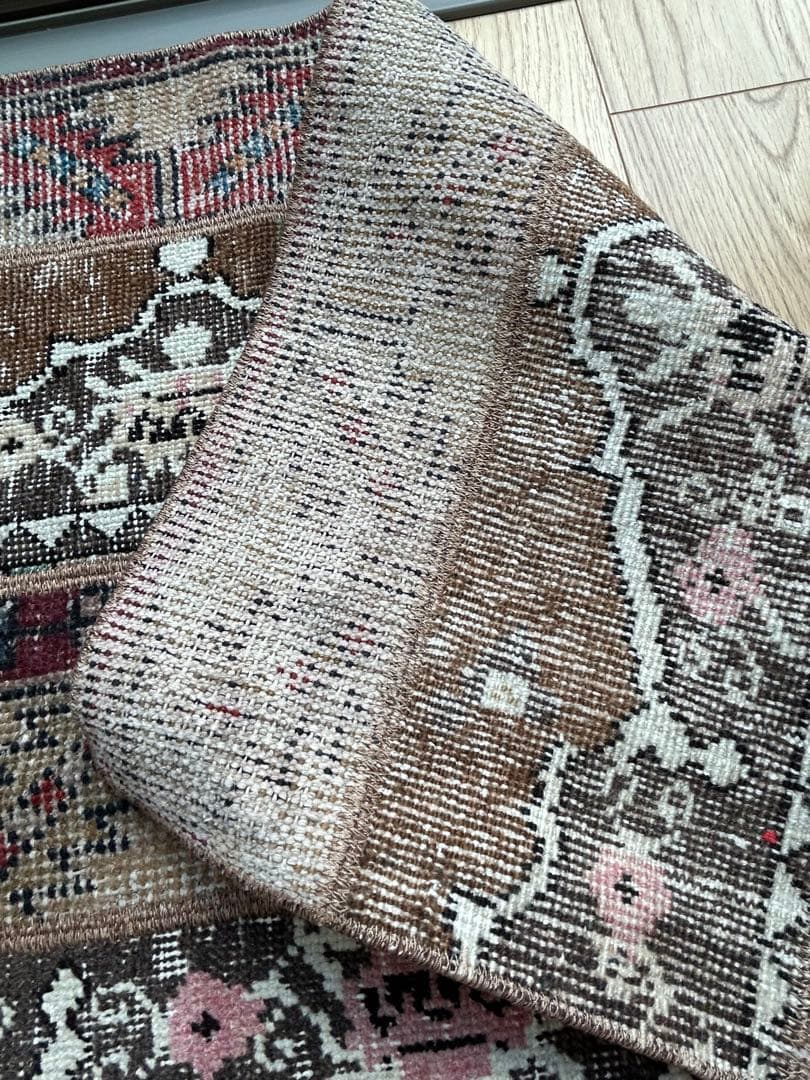 トルコヴィンテージラグ＊パッチワークウール　113×72cm