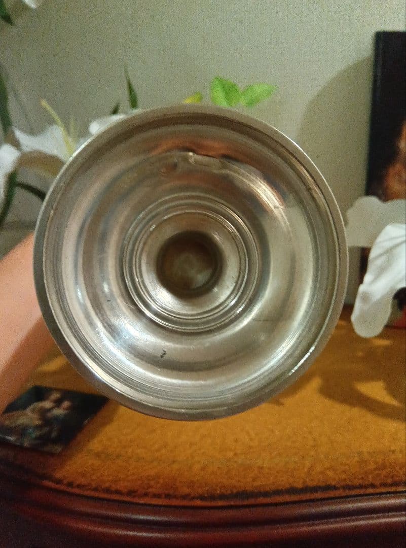 ラ*ズ様 純銀製420グラム　最高級アンティーク花瓶　刻印あり