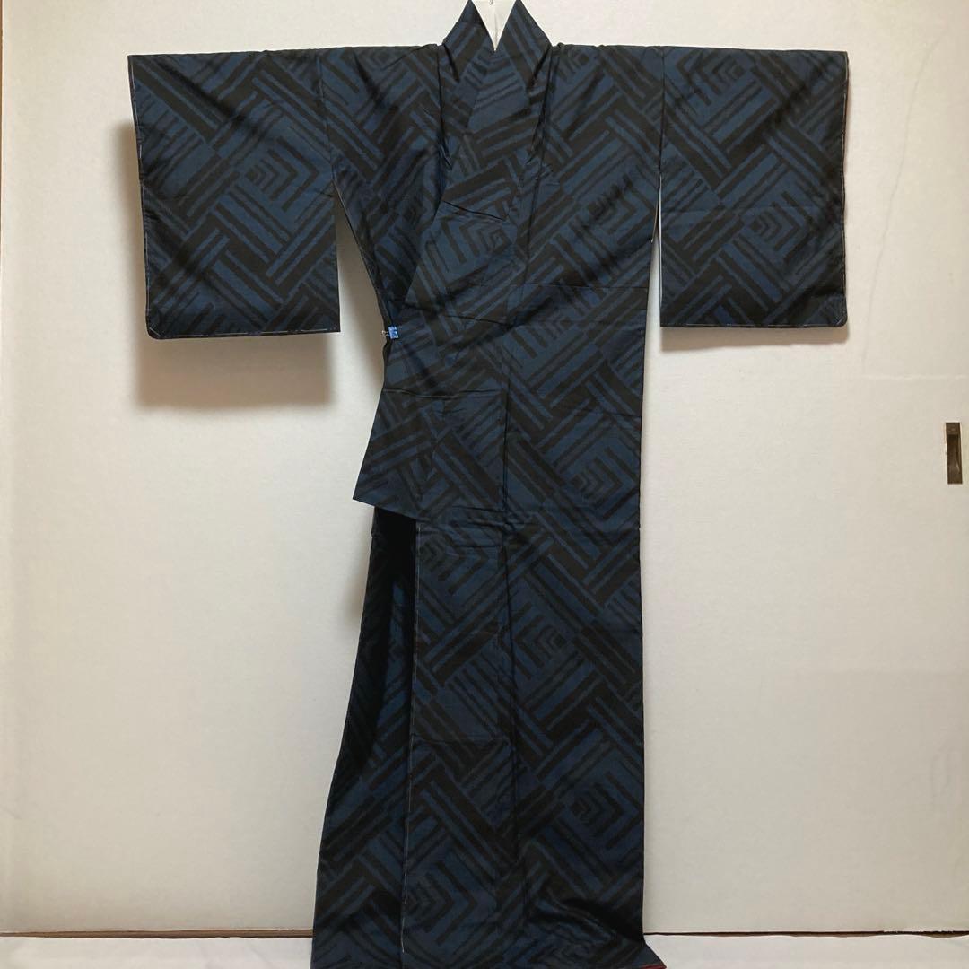 はなうさぎ　本場大島紬【都喜ヱ門】藤絹織物 純泥染 正絹 証紙付