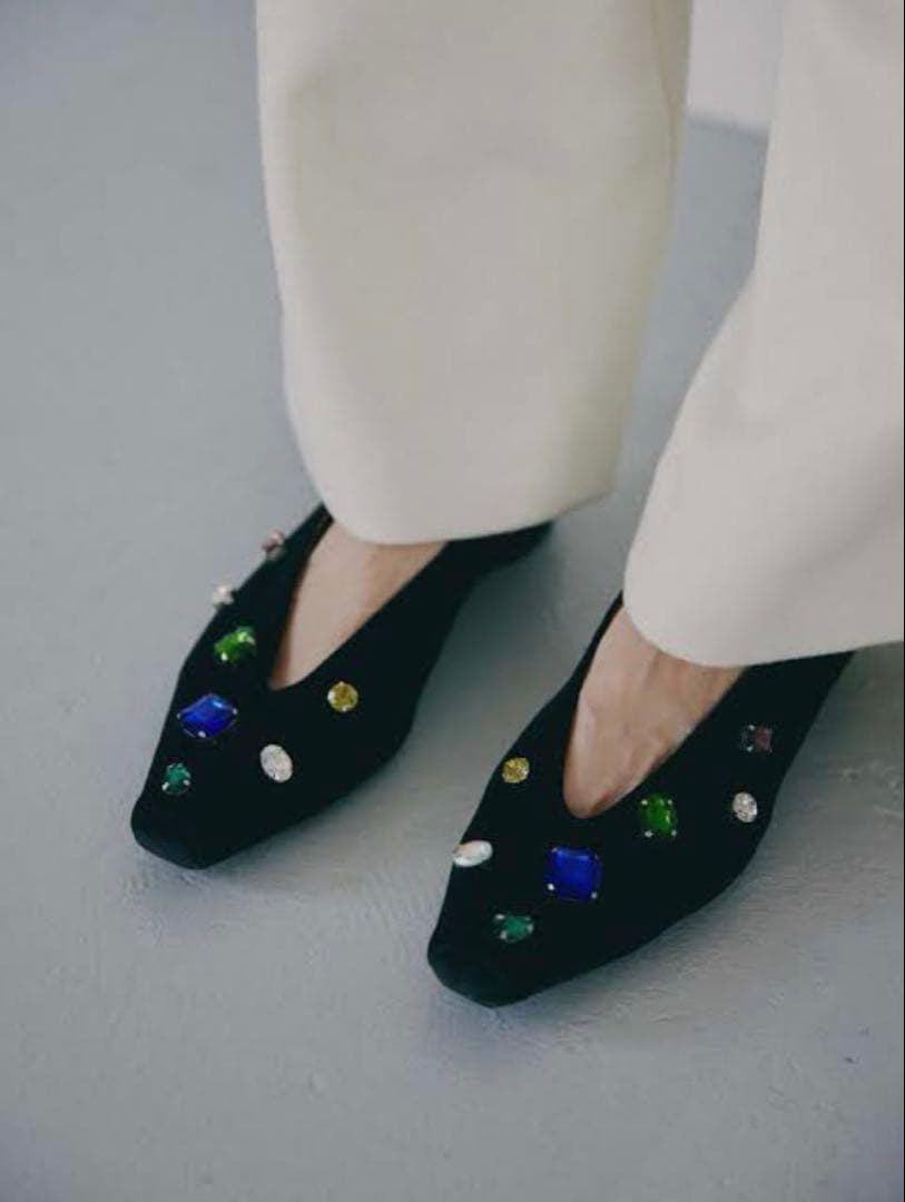 Ameri VINTAGE アメリ UND BIJOU FLAT PUMPS M