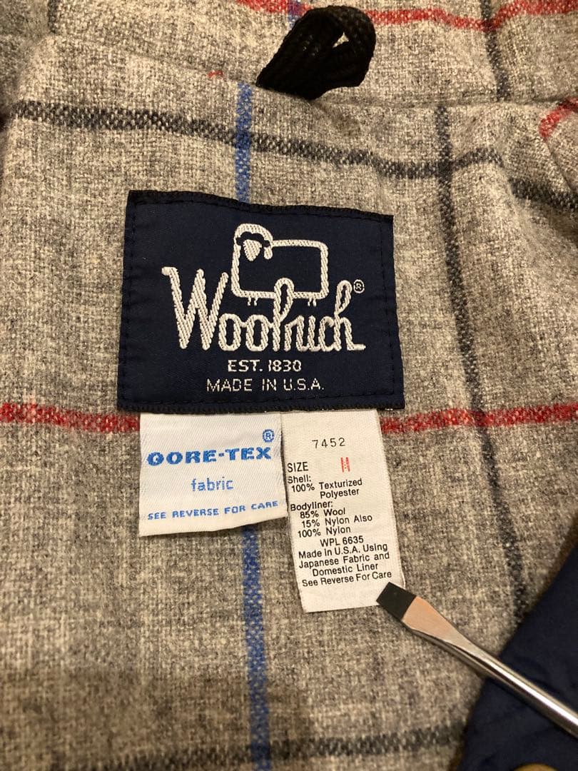 Woolrich コート USA製 GORE-TEX 古着 ナイロン 80s