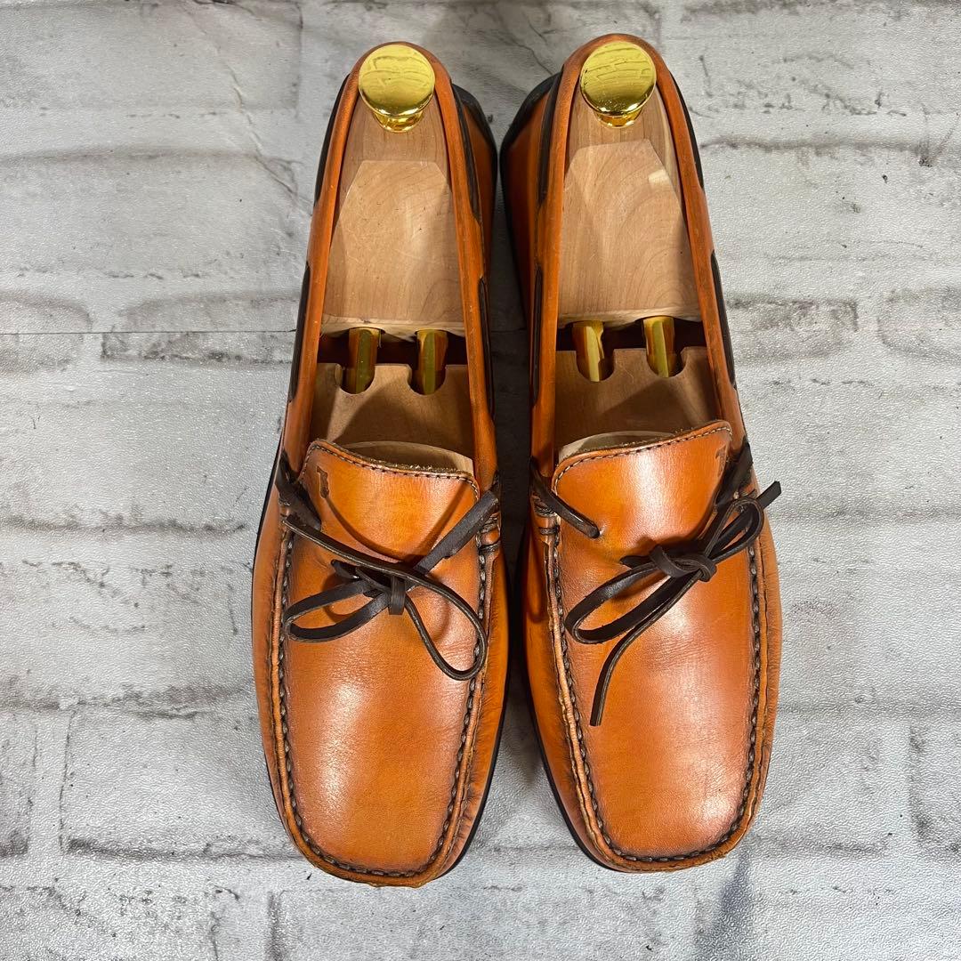 【美品】TOD'S トッズ ゴンミーニ レザー ドライビングシューズ　ブラウン