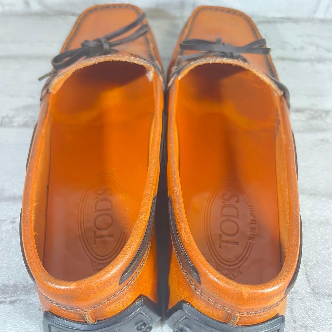 【美品】TOD'S トッズ ゴンミーニ レザー ドライビングシューズ　ブラウン