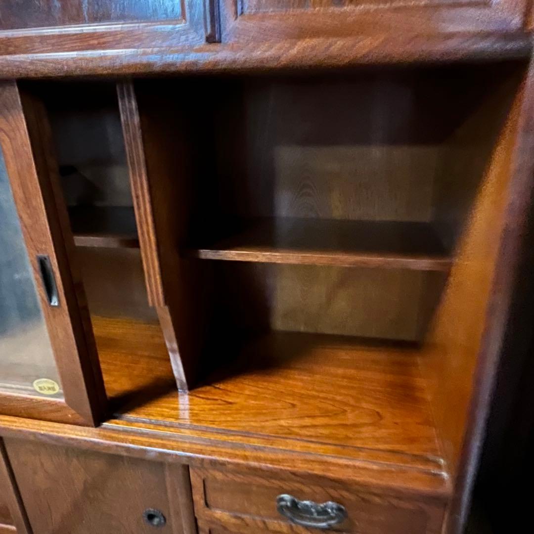 和家具 茶棚 サイドボード 水屋箪笥 木製収納