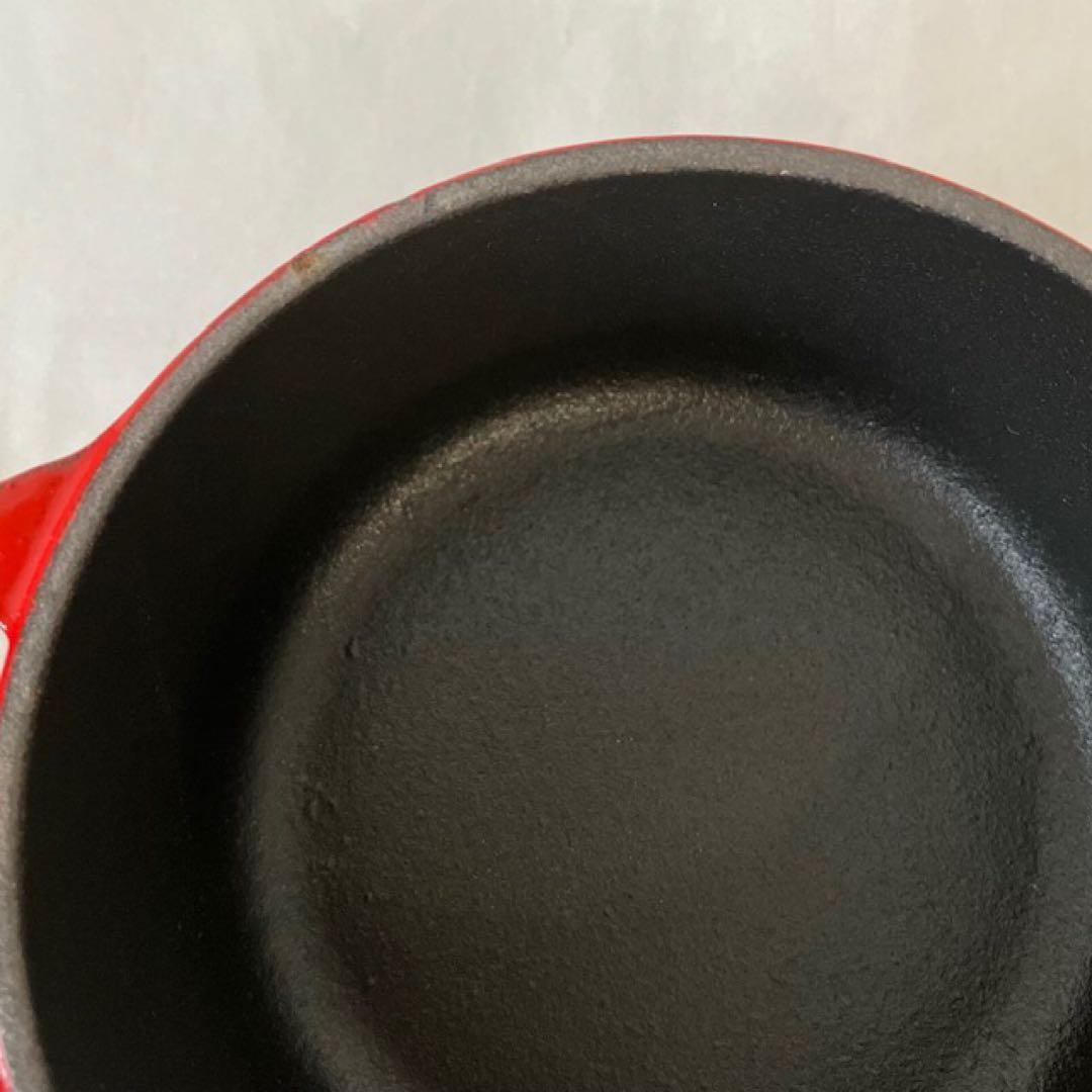 Le Creuset ル・クルーゼ　ミニココット　両手鍋　鋳鉄　赤　10cm