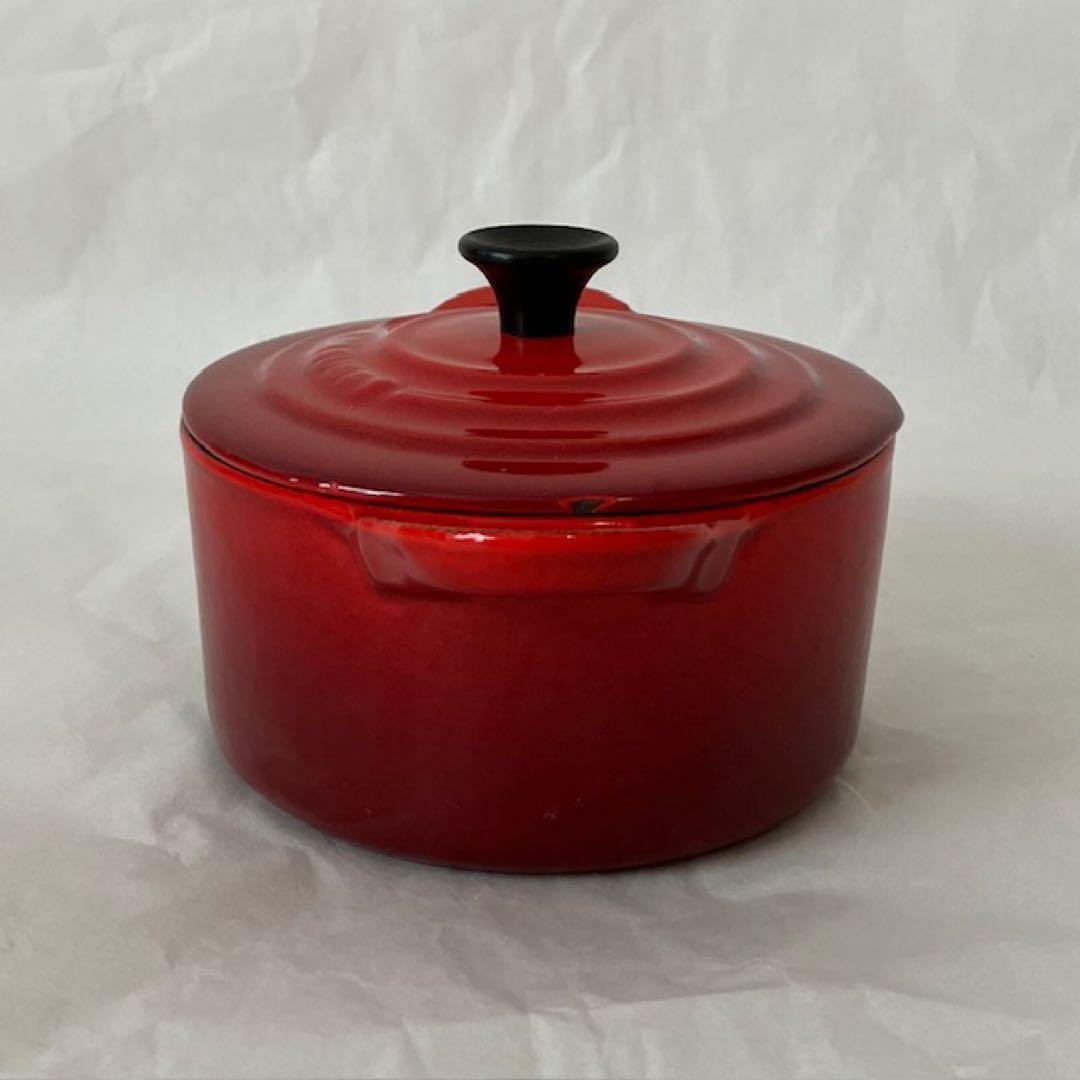 Le Creuset ル・クルーゼ　ミニココット　両手鍋　鋳鉄　赤　10cm