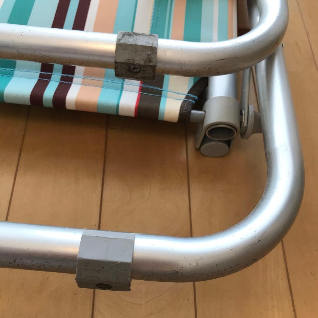 ロゴス　二人掛け　ストライプ　チェア