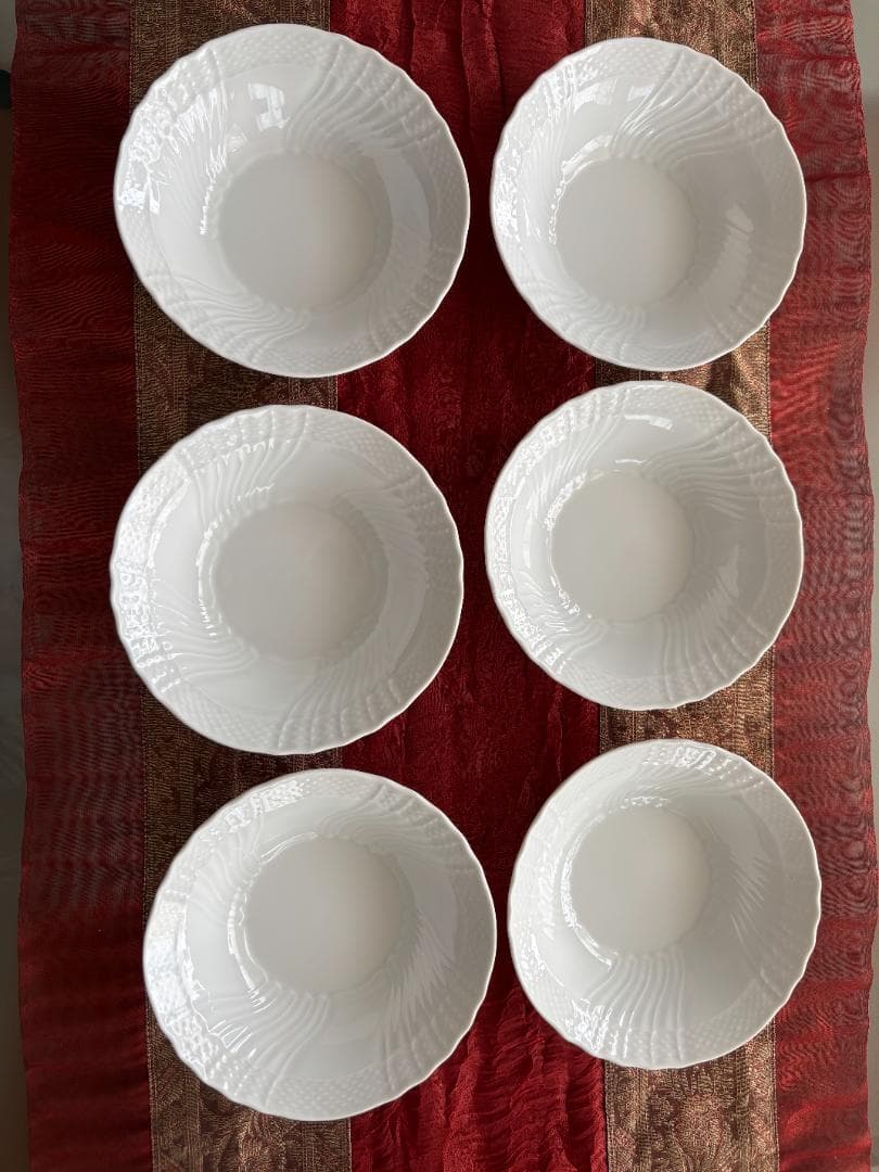 新品　リチャードジノリ ベッキオホワイト フルーツソーサー 15cm 6枚