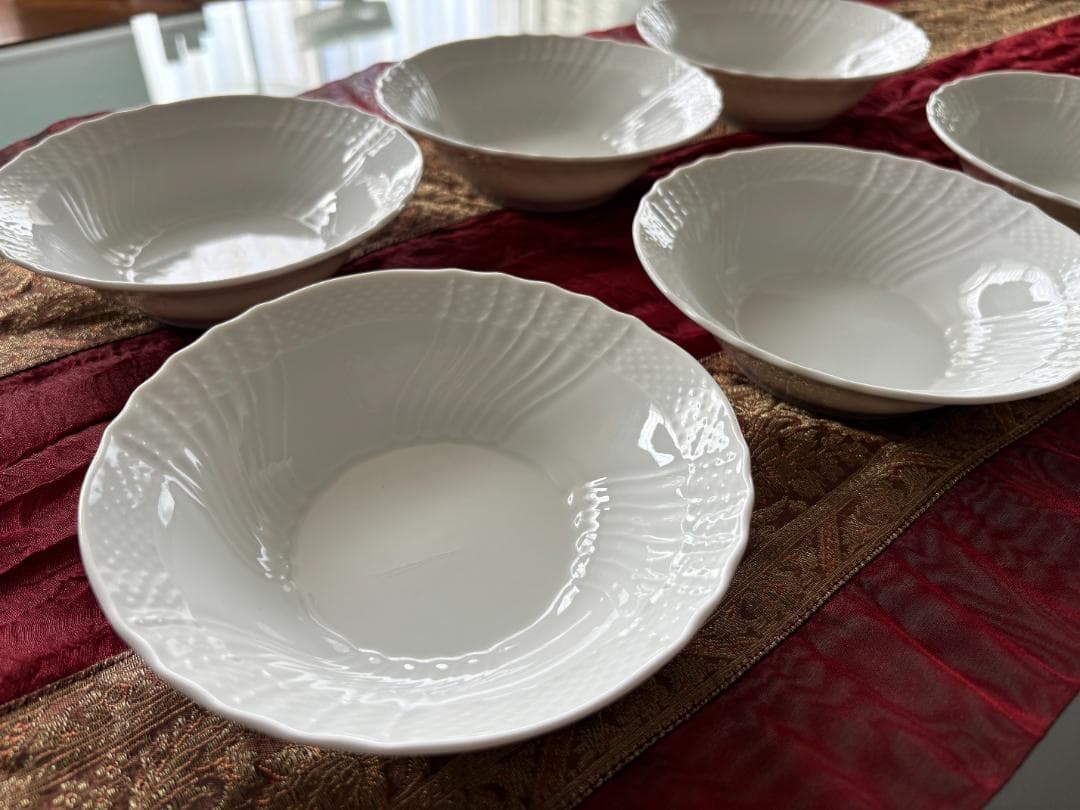 新品　リチャードジノリ ベッキオホワイト フルーツソーサー 15cm 6枚