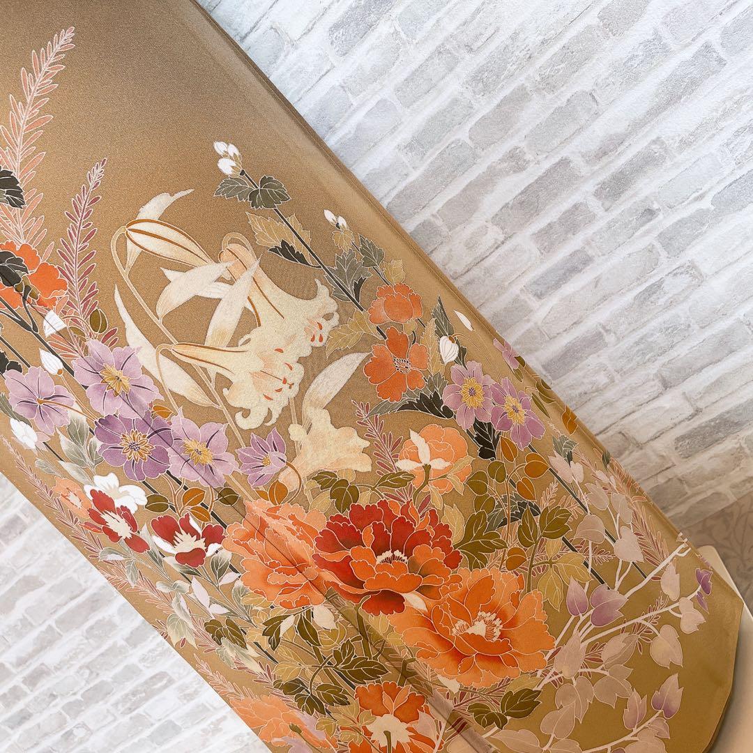 訪問着　フルセット　四季折々　咲き誇る花々　入学式　卒業式　着物　L3