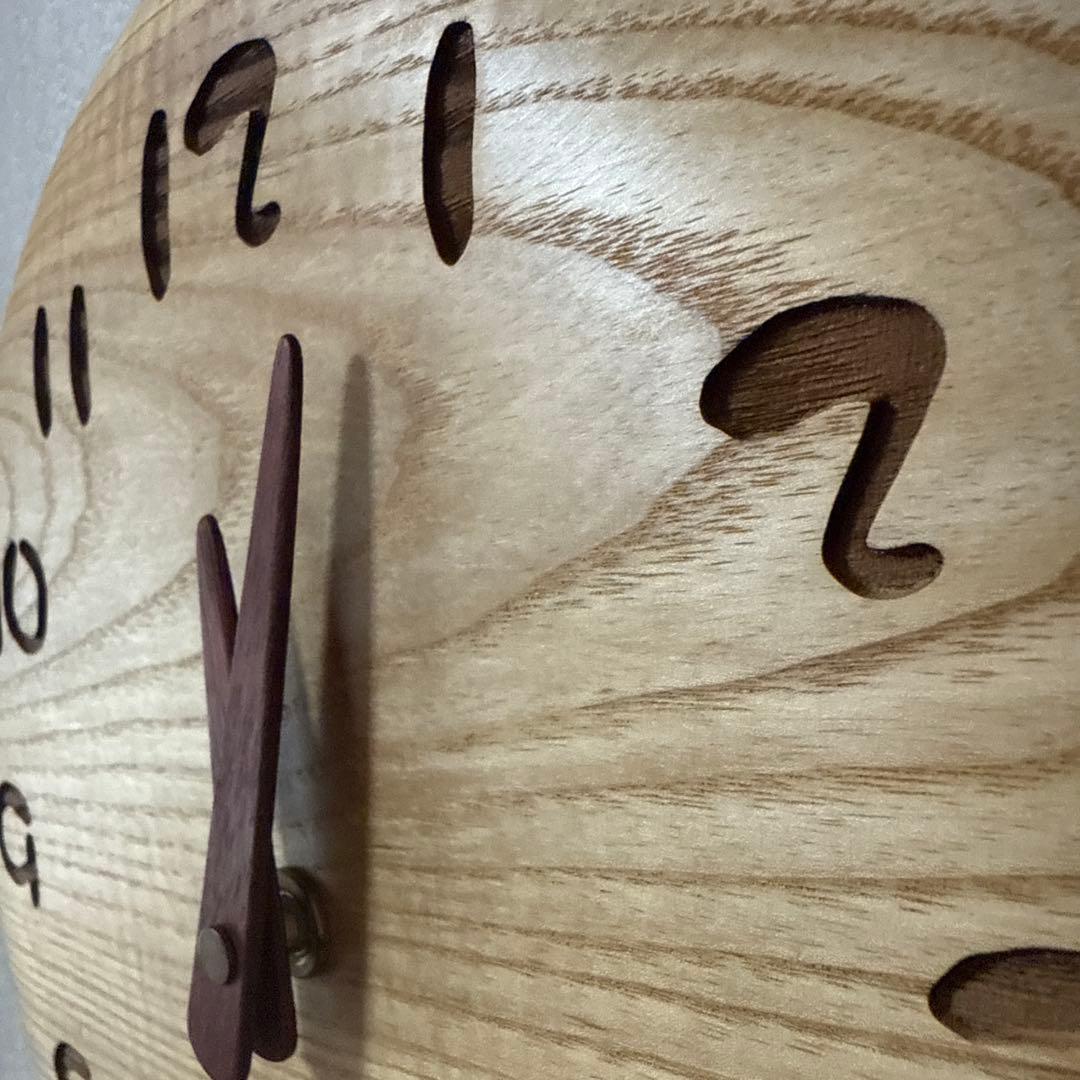 工房ペッカー　旭川クラフト　振り子　ふくろう　フクロウ　壁掛け時計　インテリア