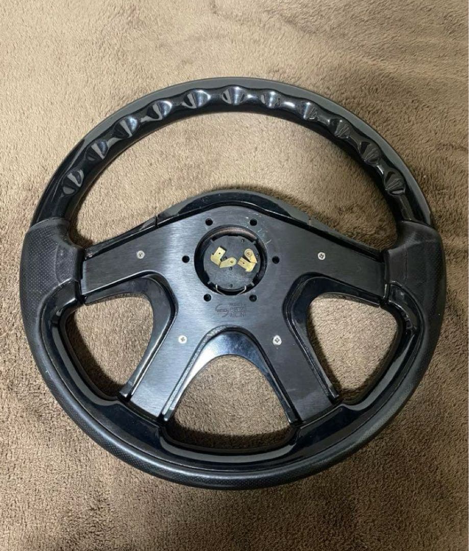 最終値下げFABULOUS ステアリング 5本スポーク ブラック