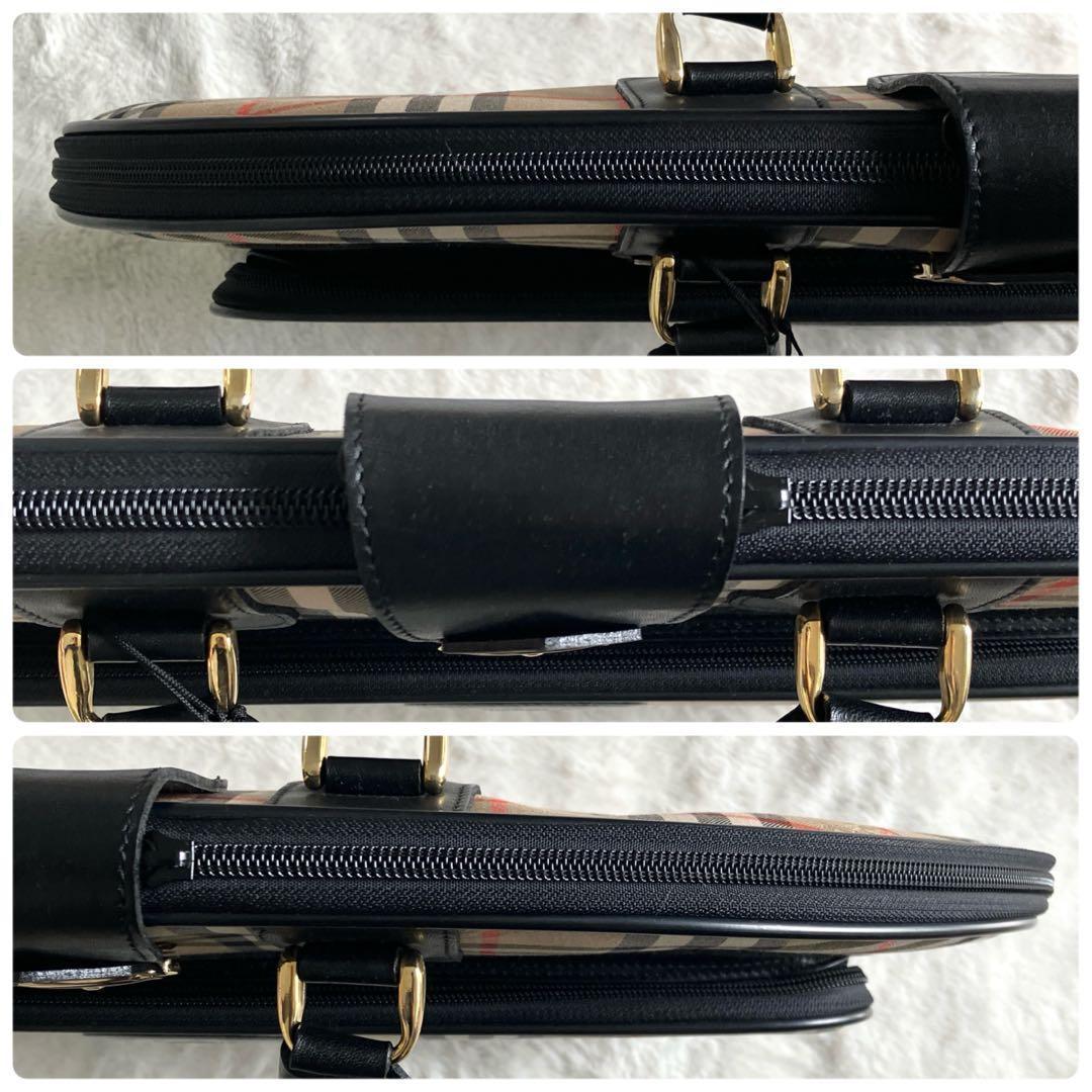 希少 超美品 バーバリーズ ノバチェック シャドーホース ガーメントバッグ