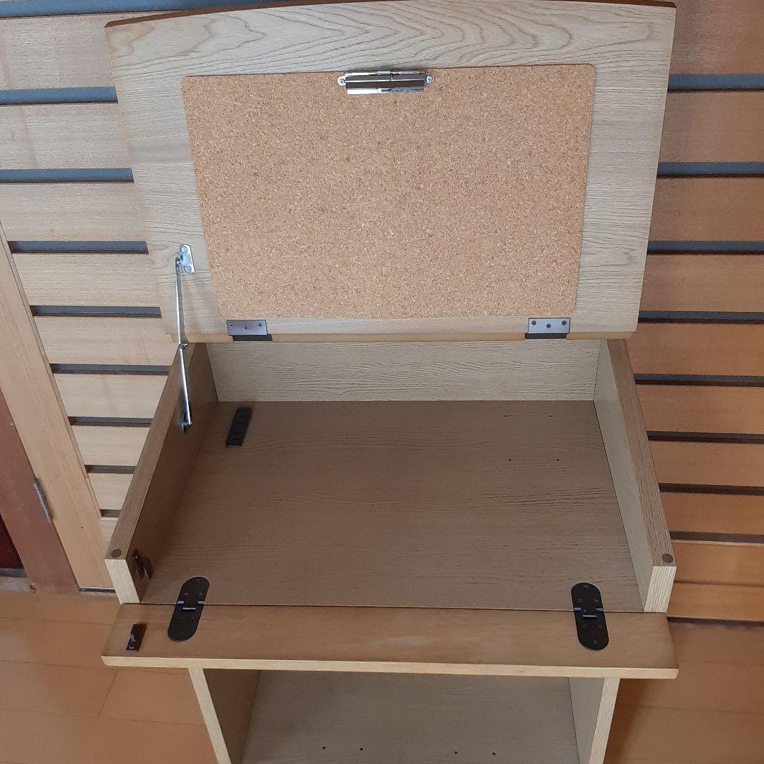 コクヨ 四国工芸 キャスター付き木製デスク コンセント付き