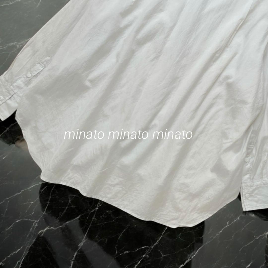 hi⭐︎ 極美品 トゥジュー コットン シルク ラッフルカラー バギーシャツ
