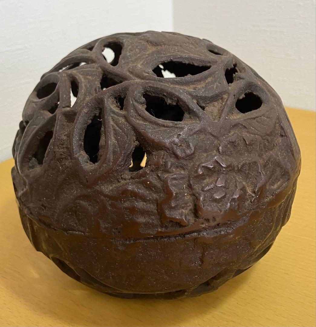 【高岡銅器】玉獅子 鋳造 鉄製 置物 招福 縁起物 玉乗り獅子 狛犬