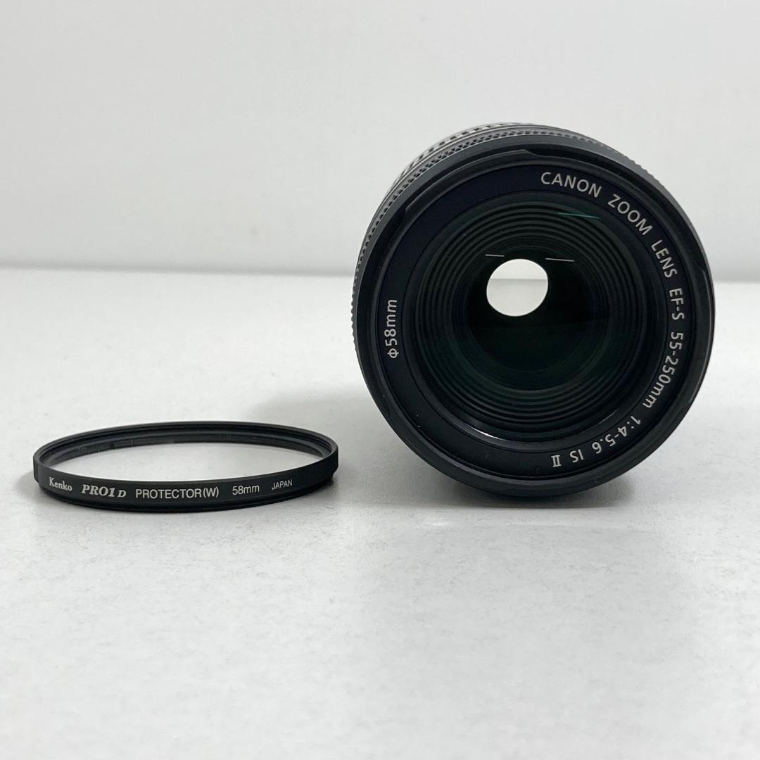 美品　Canon　ズームレンズ　EF-S55-250mm F4-5.6 IS