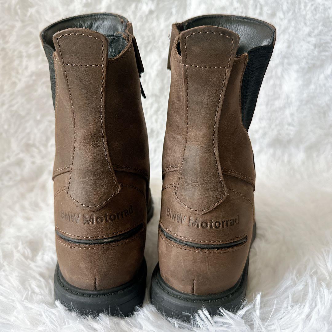  Motorrad ブラウン レザー ライティングブーツ バイクブーツ