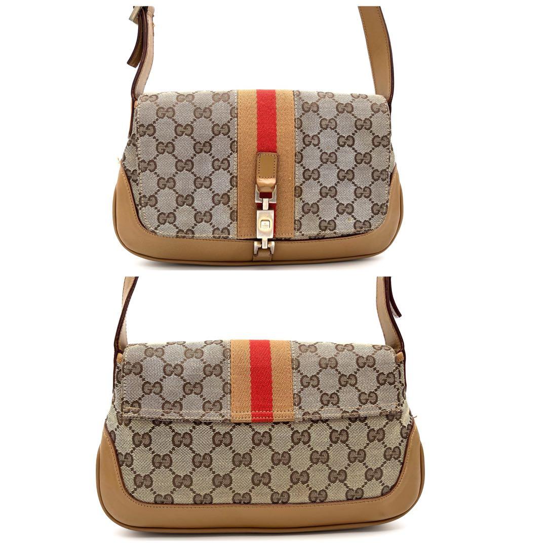 美品　GUCCI　ハンドバック　アクセサリーポーチ　シェリーライン　ジャッキー