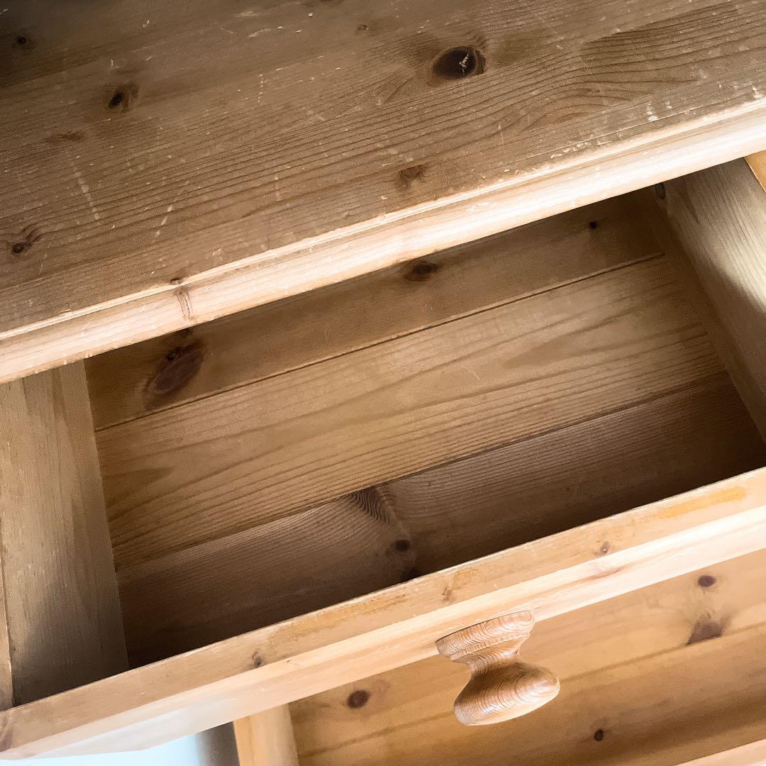 パイン材　引き出し　タンス　古道具　収納　チェスト